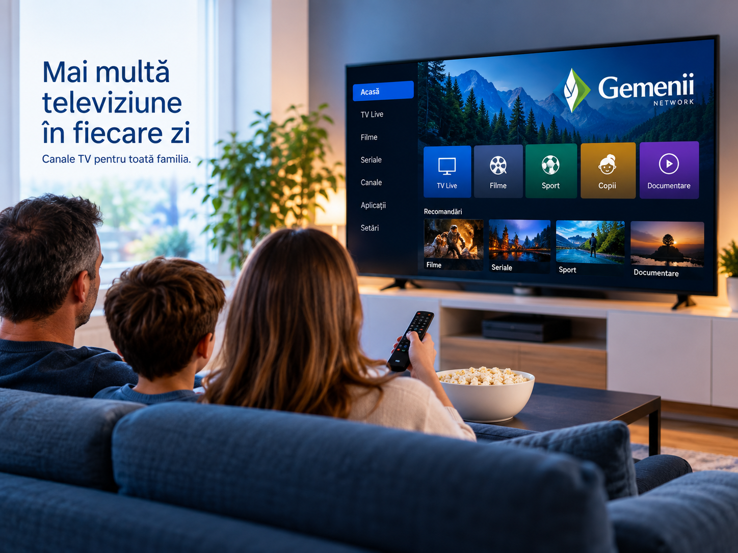 Televiziune analogică și digitală Gemenii Network